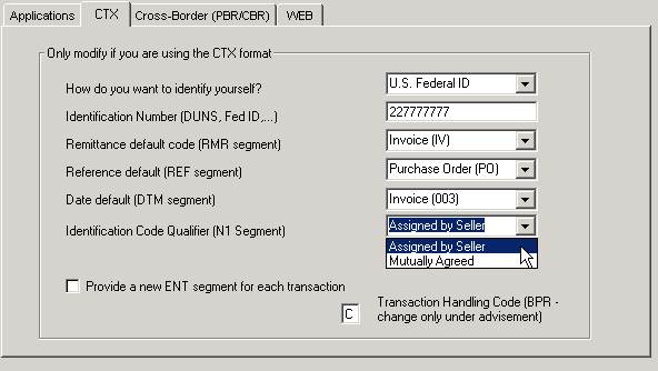 Configure CTX